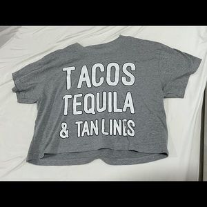 Funny sayings crop top
